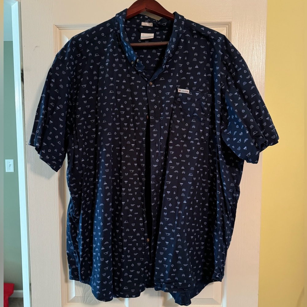 Columbia Men's Rapid Rivers™ Printed Short Sleeve Shirt – Big 3XL